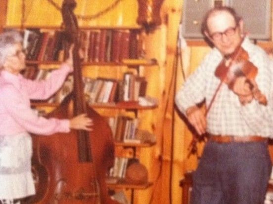 Mother Arlene, Father Amos, Me..note
        blond fiddle..gear tuners